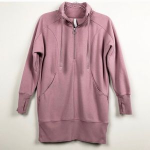 Athleta Blush Women's Cozy Karma 1/4 Zip Dress